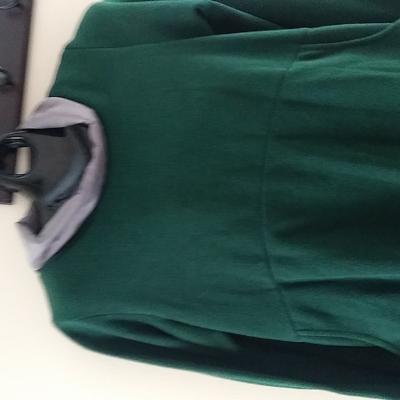 Women's Cowl Neck Tunic Midi Dress Ruffle Hem sz Small - Picture 8 of 15